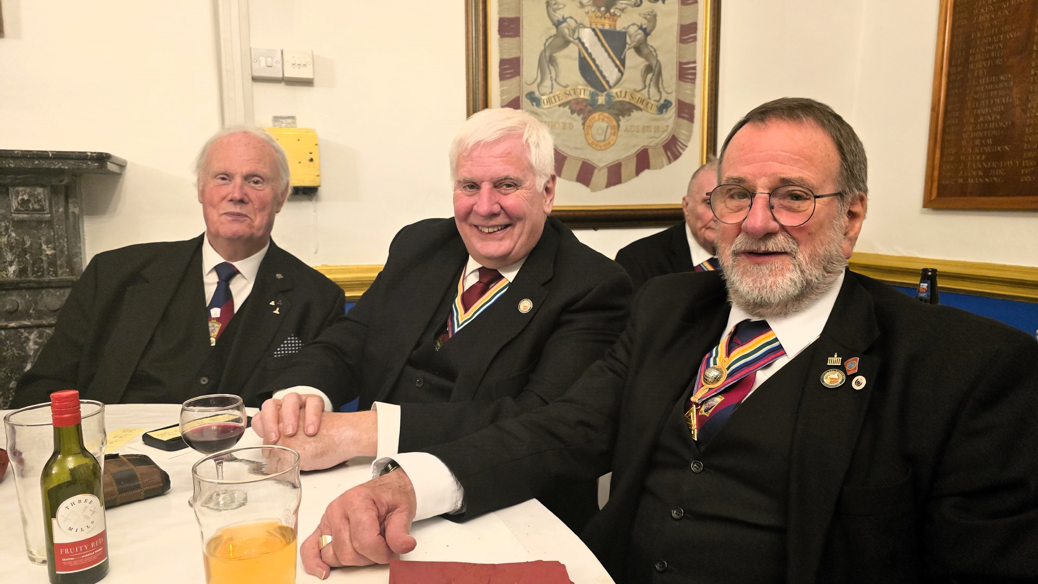 Fortescue Mark install their new Worshipful Master