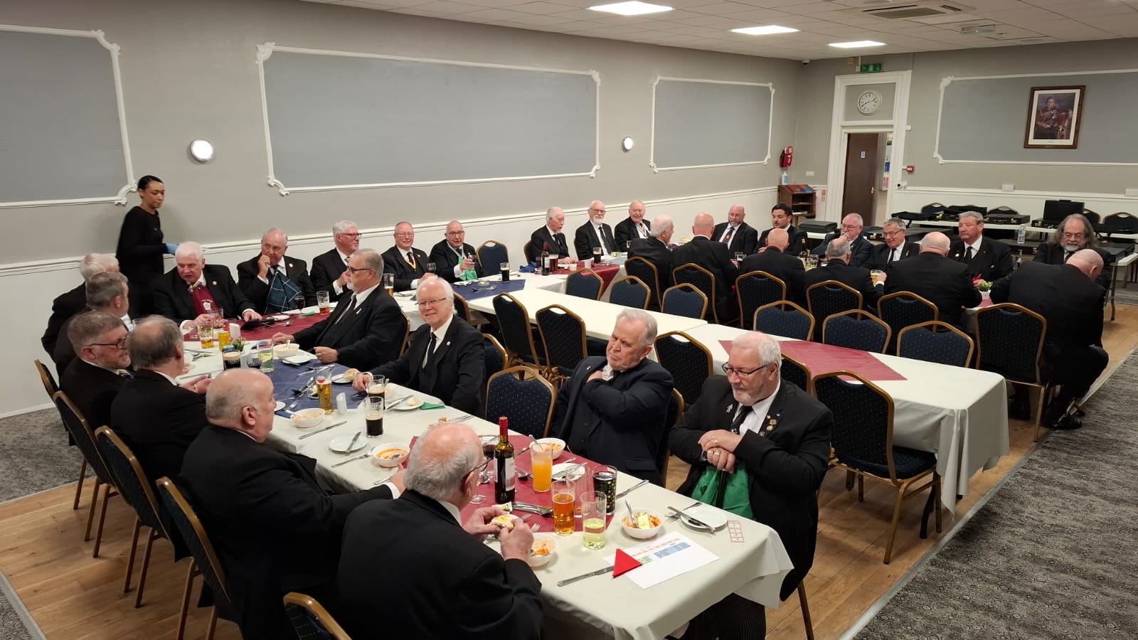 Charity Mark install their new Master